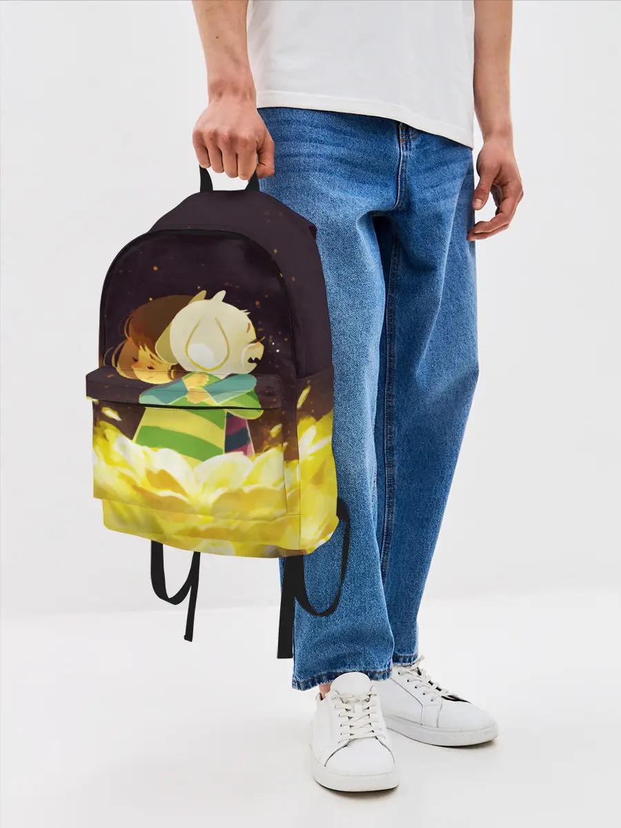 Рюкзак джинсовый / Фриск и Азриэль - UNDERTALE