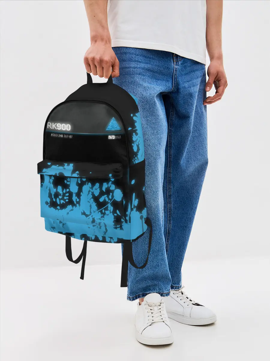 Рюкзак джинсовый / Detroit: Become Human.