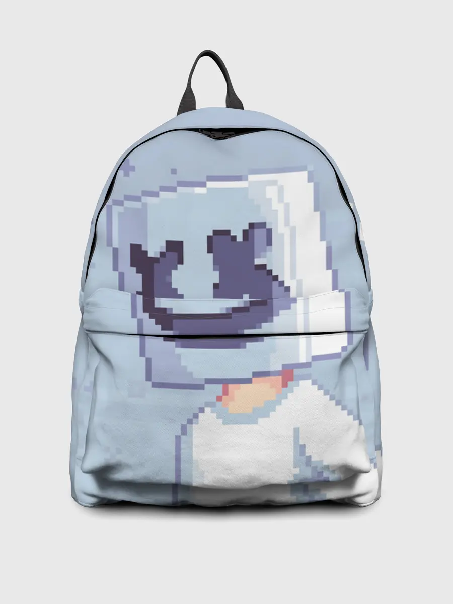 Рюкзак джинсовый / Marshmello Pixel