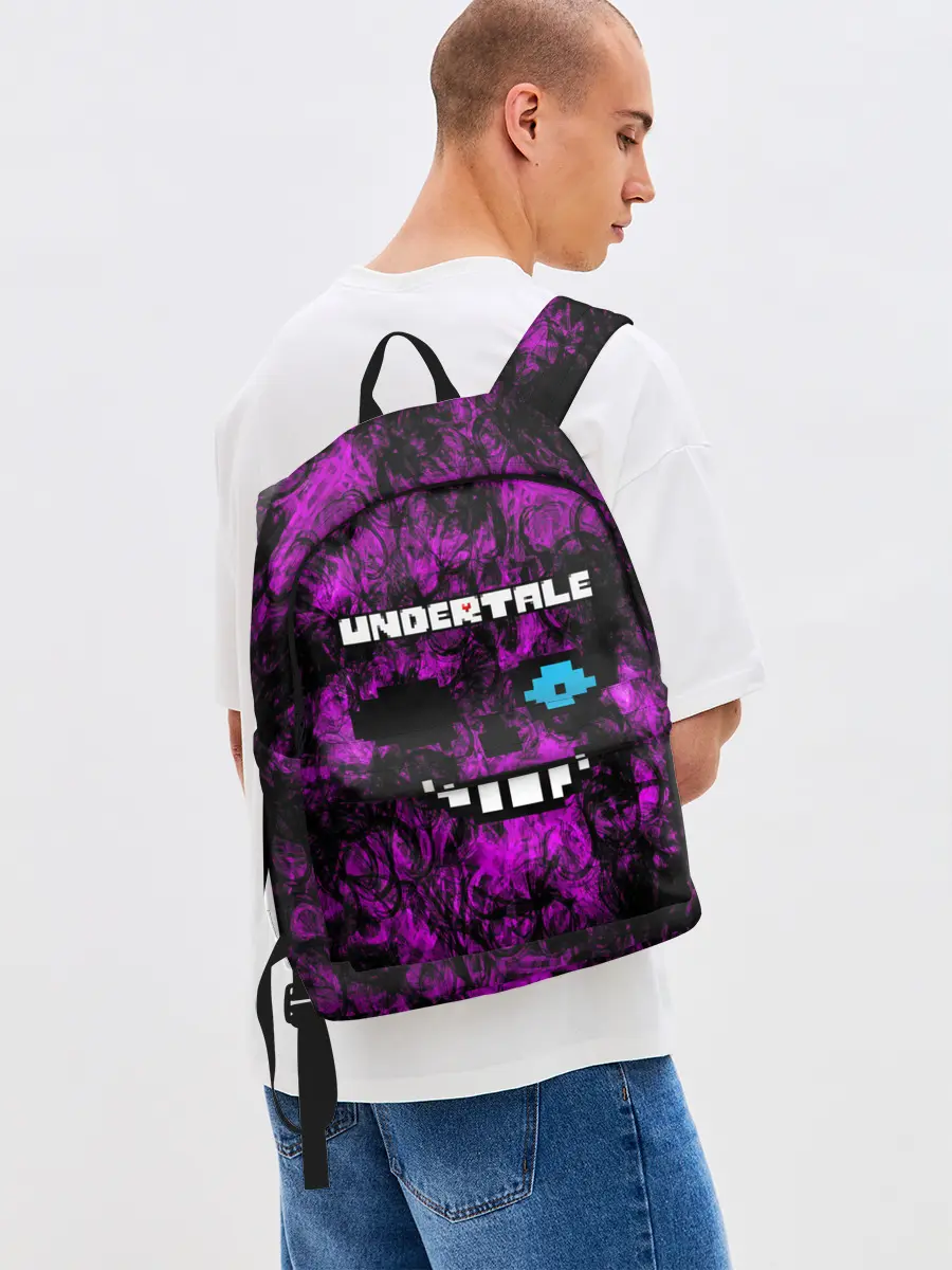 Рюкзак джинсовый / Undertale Sans.