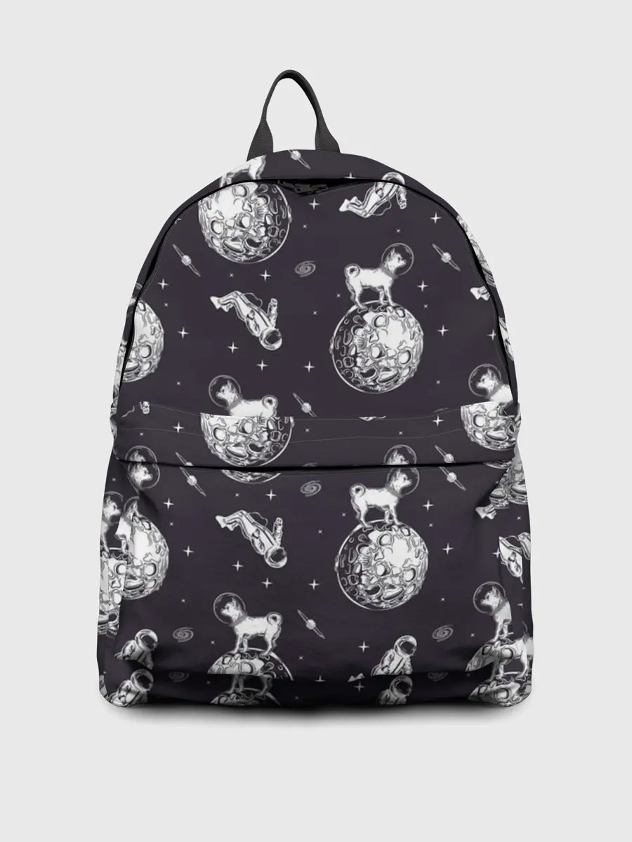 Рюкзак джинсовый / Собаки - астронавты