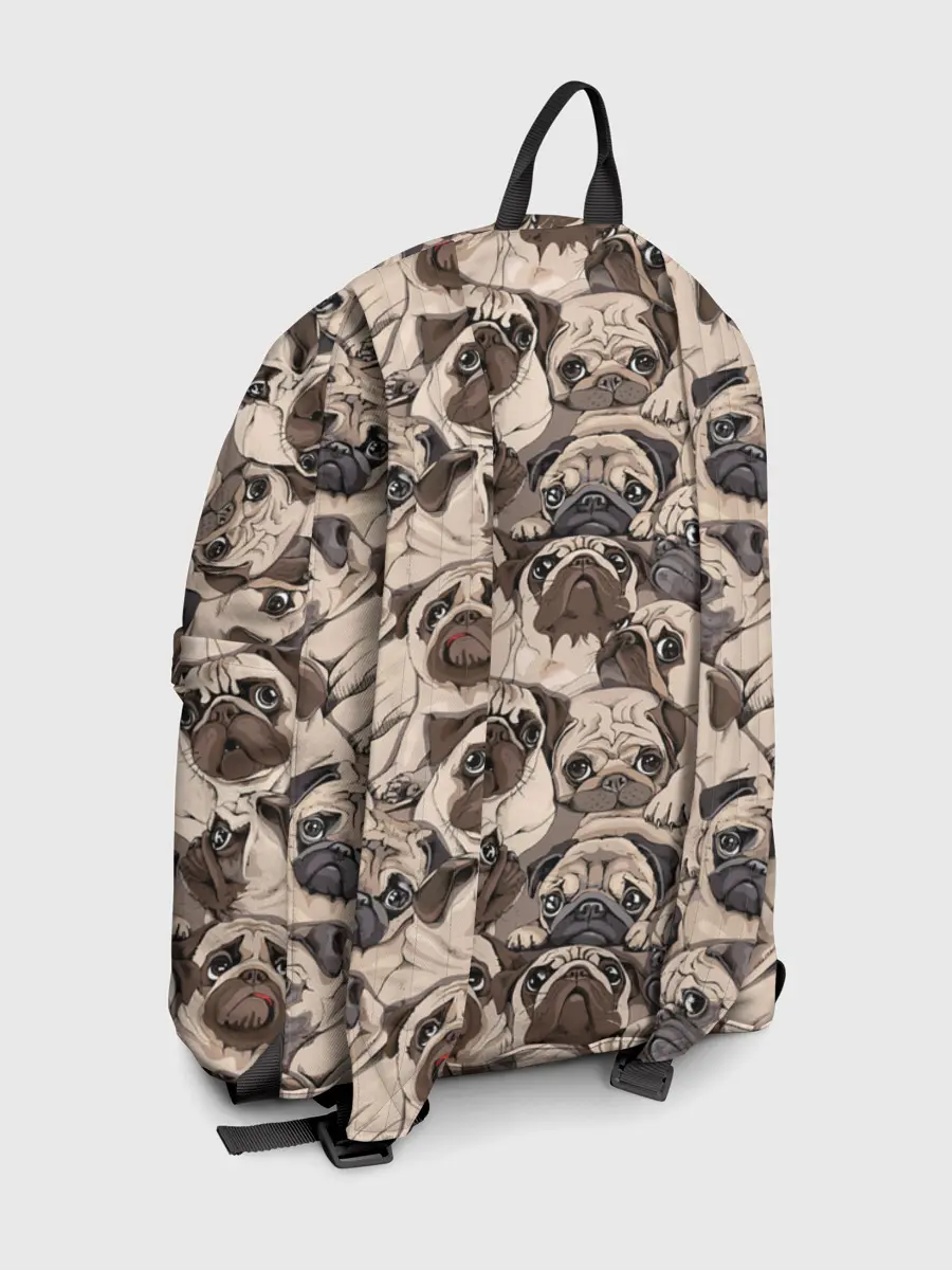 Рюкзак джинсовый / Мопсы