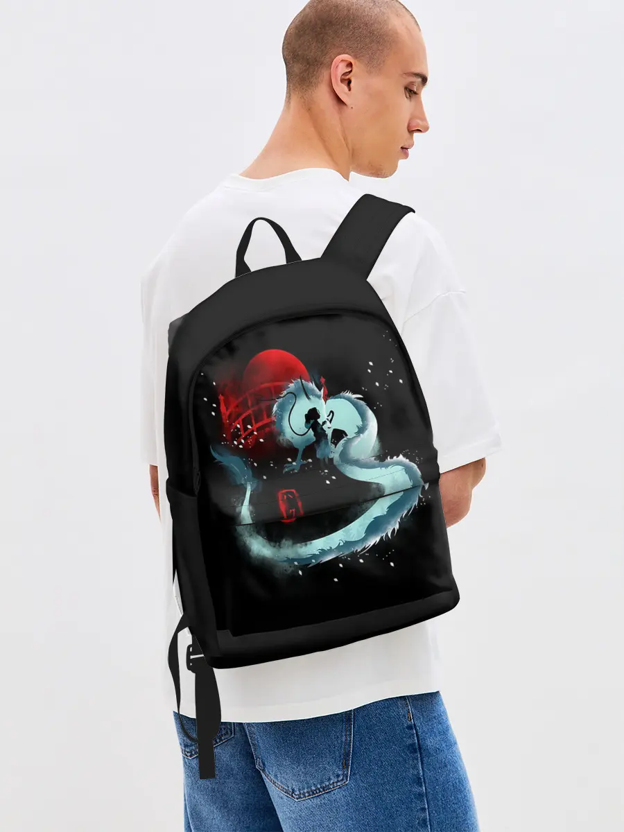 Рюкзак джинсовый / Дракон Хаку