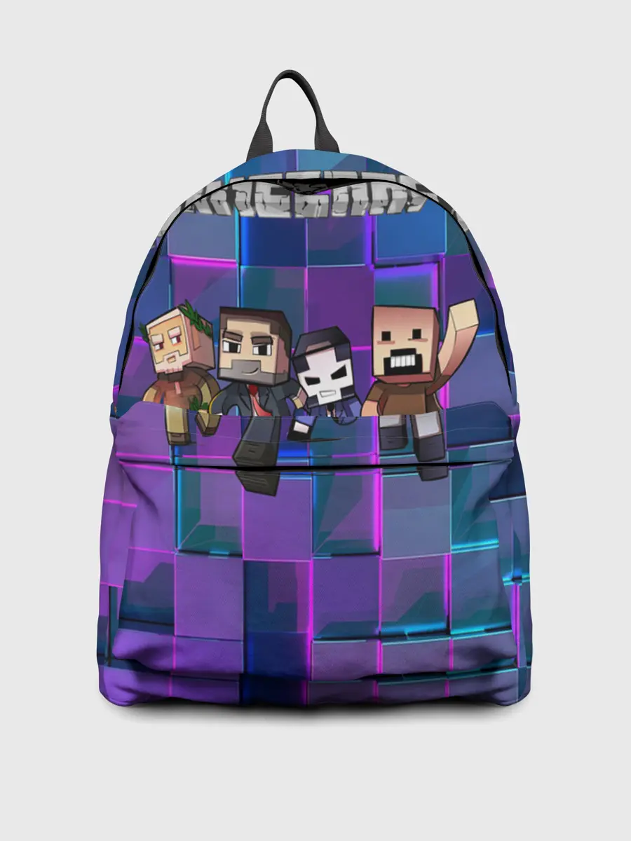 Рюкзак джинсовый / Майнкрафт на скиле