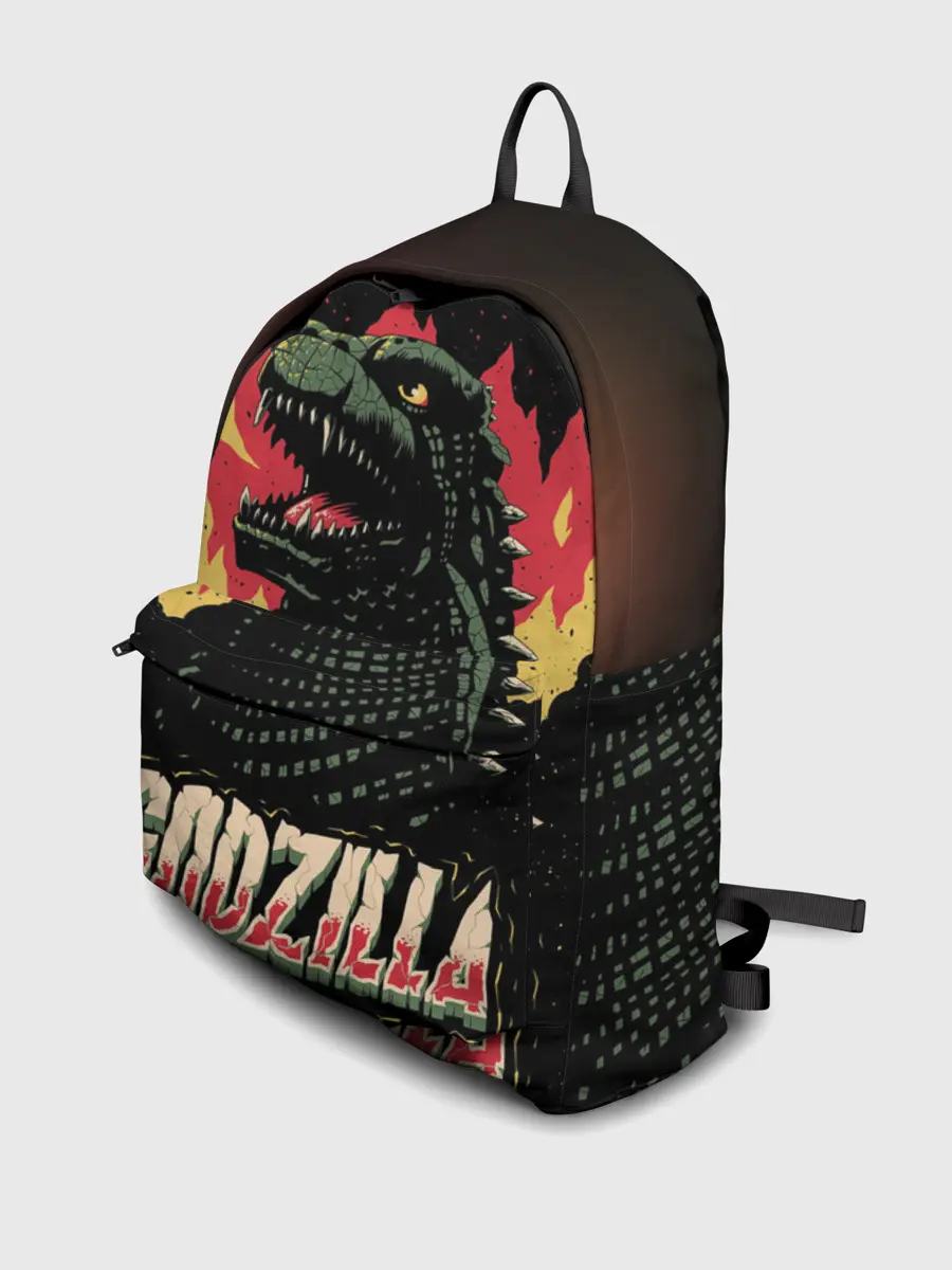 Рюкзак джинсовый / Годзилла