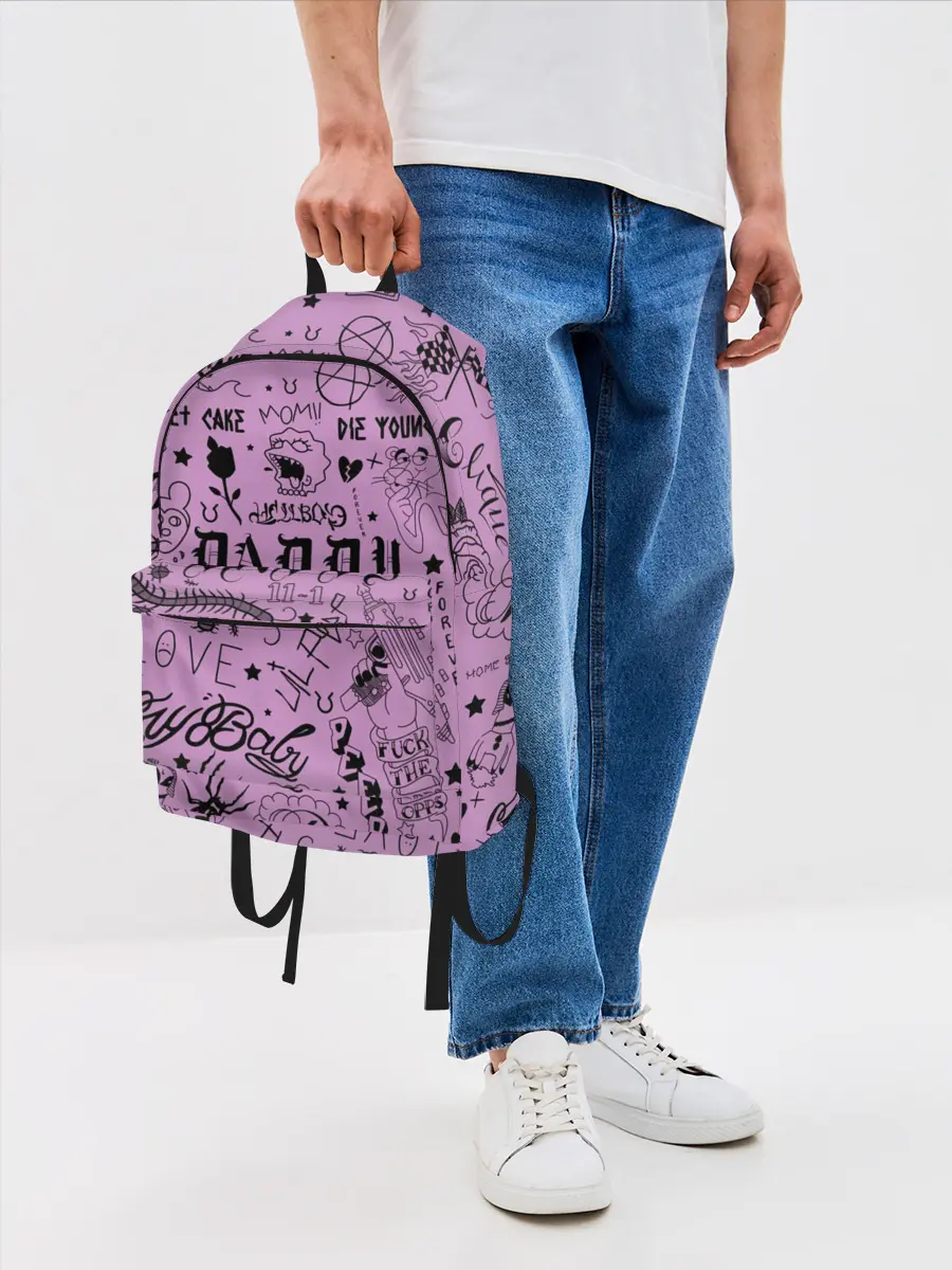 Рюкзак джинсовый / Lil Peep Tattoo
