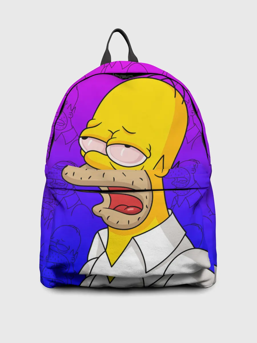 Рюкзак джинсовый / Уставший Гомер