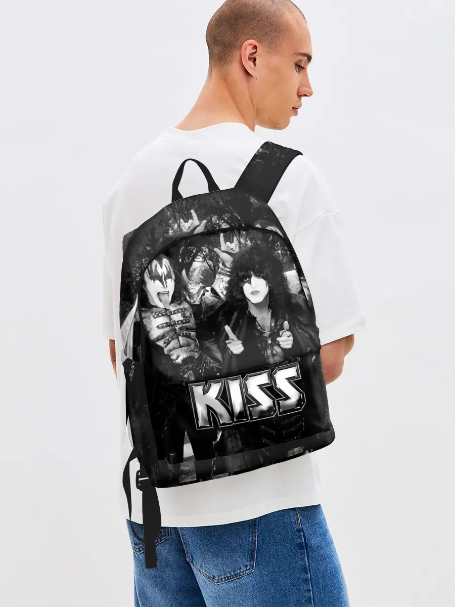 Рюкзак джинсовый / Kiss