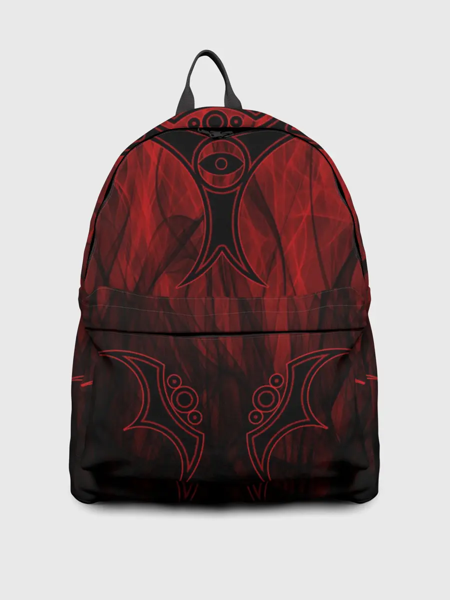 Рюкзак джинсовый / Red-n-black okto