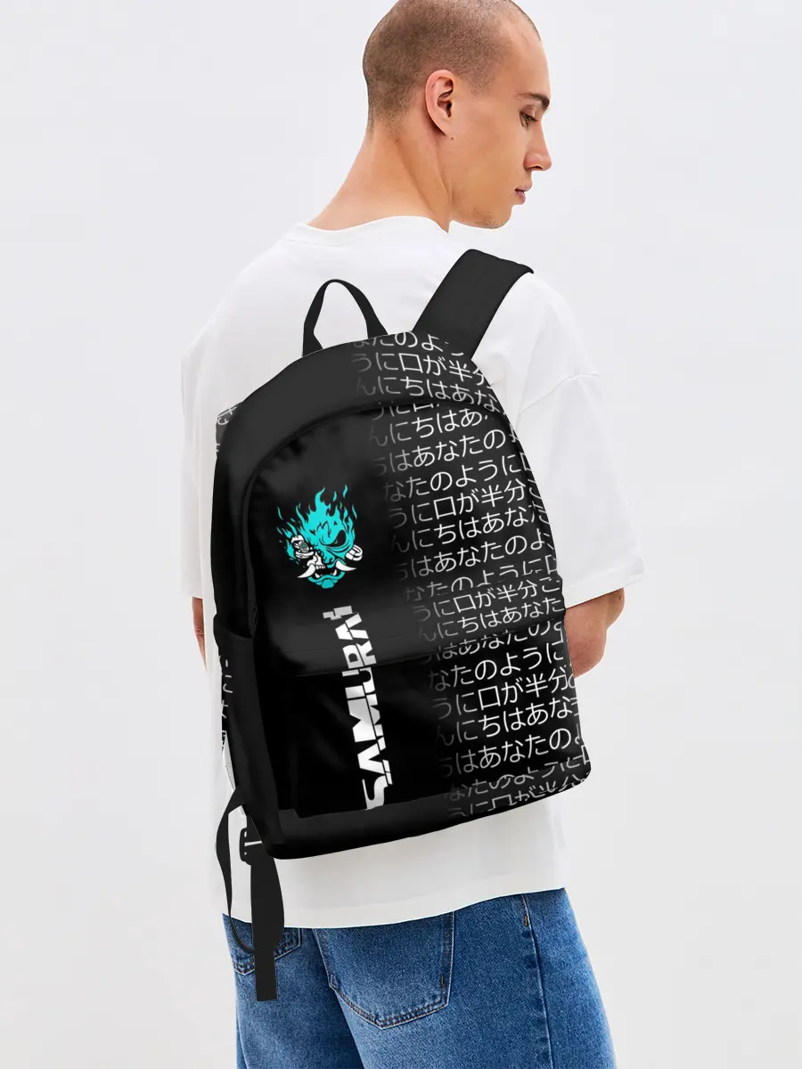 Рюкзак джинсовый / CYBERPUNK 2077 SAMURAI