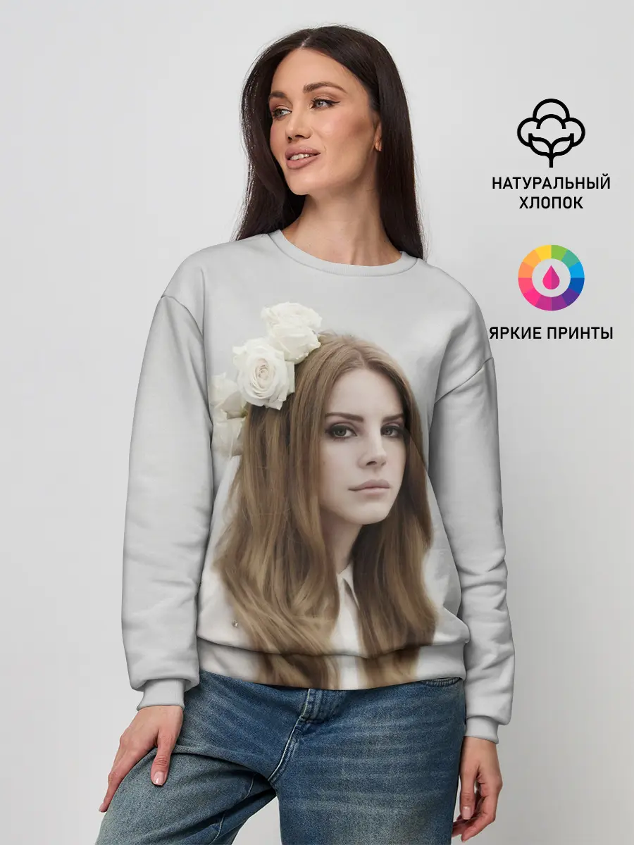 Женский свитшот / Нежная Ланочка