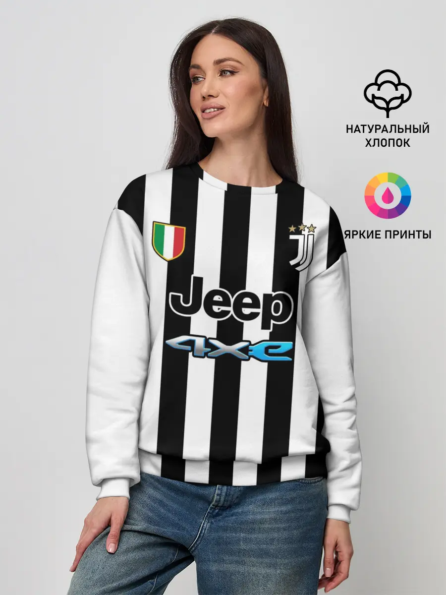 Женский свитшот / Форма Ювентуса домашняя 2021/2022