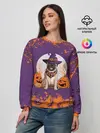 Женский свитшот / МОПС НА ХЭЛЛОУИН