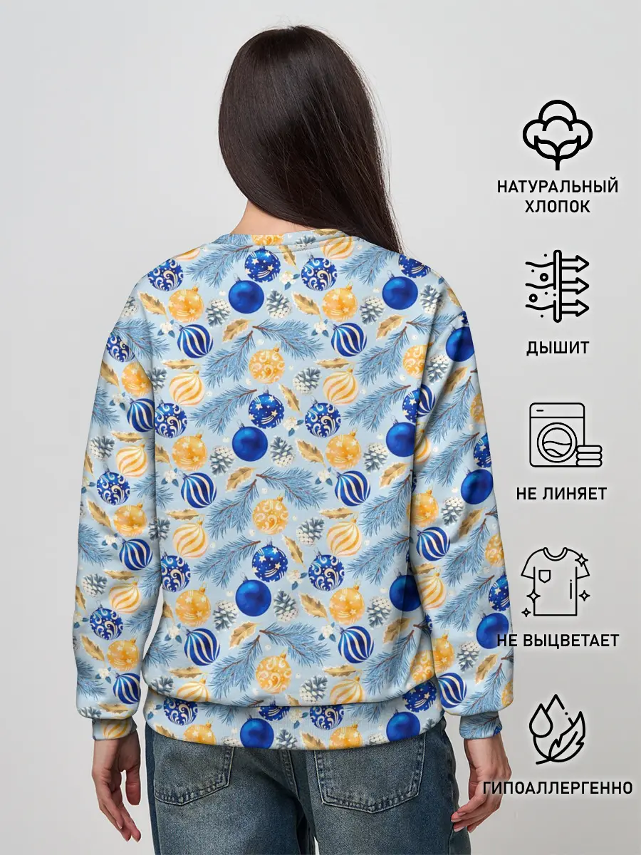 Женский свитшот / Новогодние Украшения