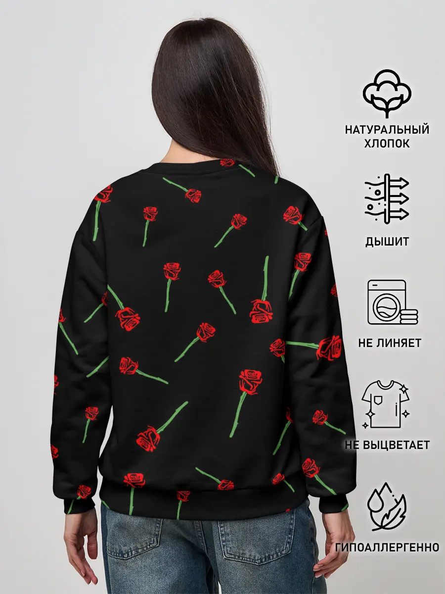 Женский свитшот / MY CHEMICAL ROMANCE РОЗЫ | MCR ROSES
