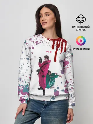 Женский свитшот / SQUID GAME | ИГРА В КАЛЬМАРА