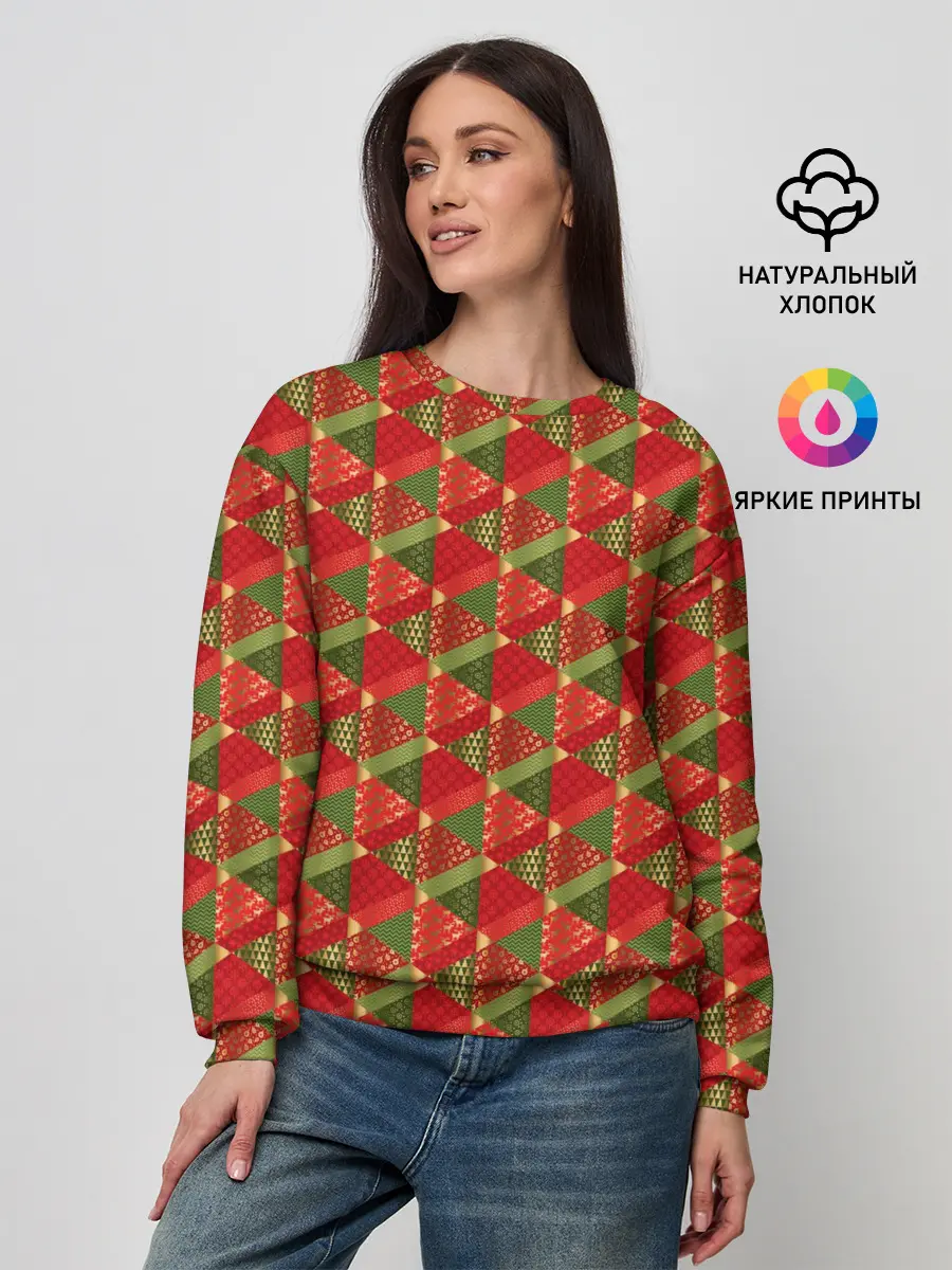 Женский свитшот / Новогодний Дизайн