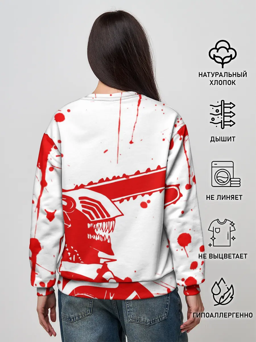 Женский свитшот / Chainsaw Man, Человек-бензопила