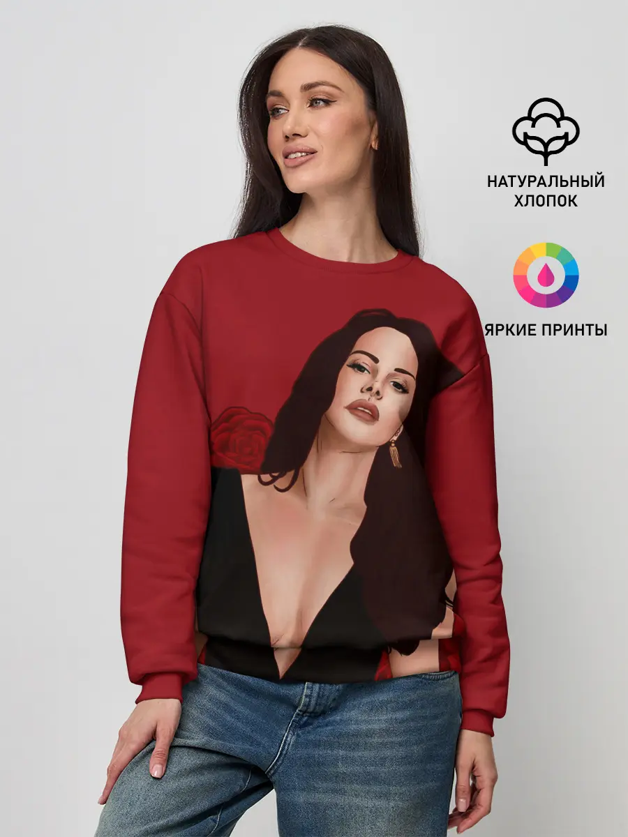 Женский свитшот / Лана в розах
