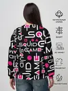 Женский свитшот / SQUID GAME ЛОГО PINK