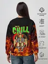 Женский свитшот / Time to chill in fire