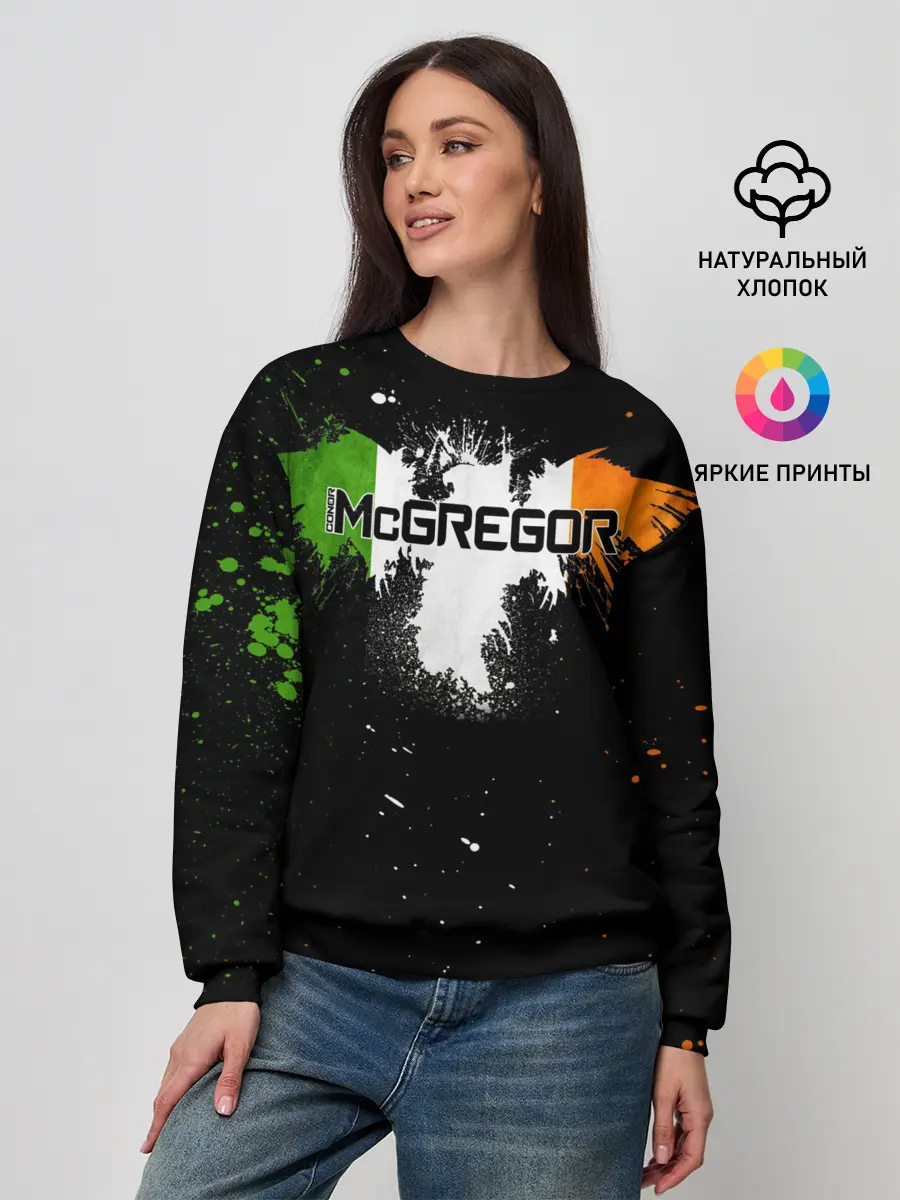 Женский свитшот / Ирландский орел Конор МакГрегор