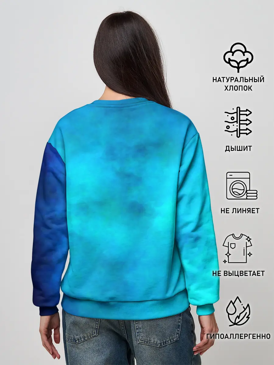 Женский свитшот / Силуэт Фредди Меркьюри группа Queen