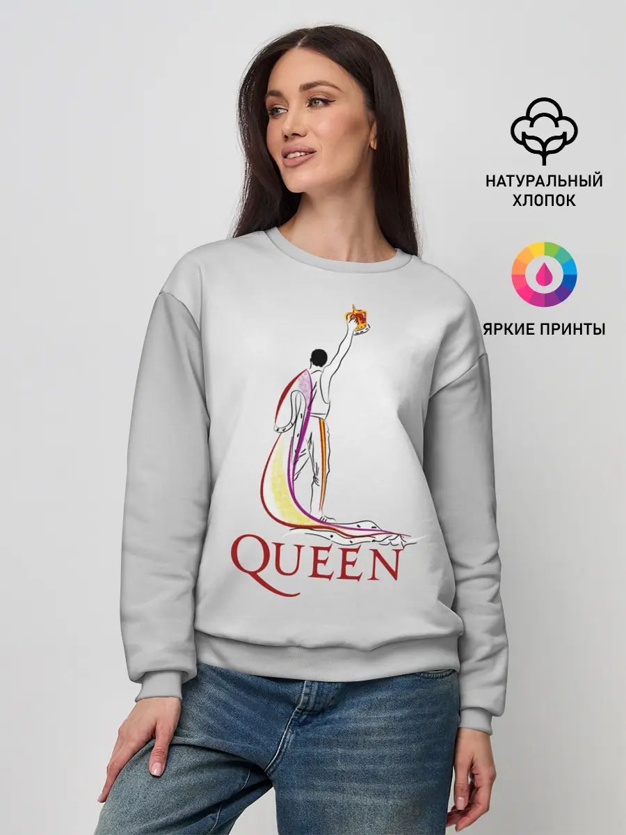 Женский свитшот / Фредди Меркьюри - Queen