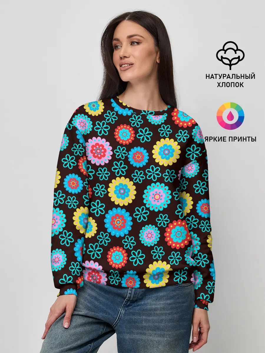 Женский свитшот / Flоwers