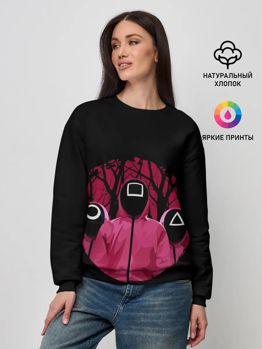 Женский свитшот / Игра в кальмара Маски