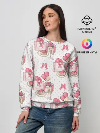 Женский свитшот / Счастливый день рождения
