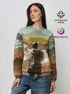 Женский свитшот / PUBG СОЛДАТ В ШЛЕМЕ | ПАБГ