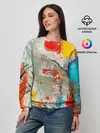 Женский свитшот / Буйство красок 3D