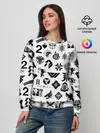 Женский свитшот / DESTINY 2 LOGO PATTERN / ДЕСТИНИ