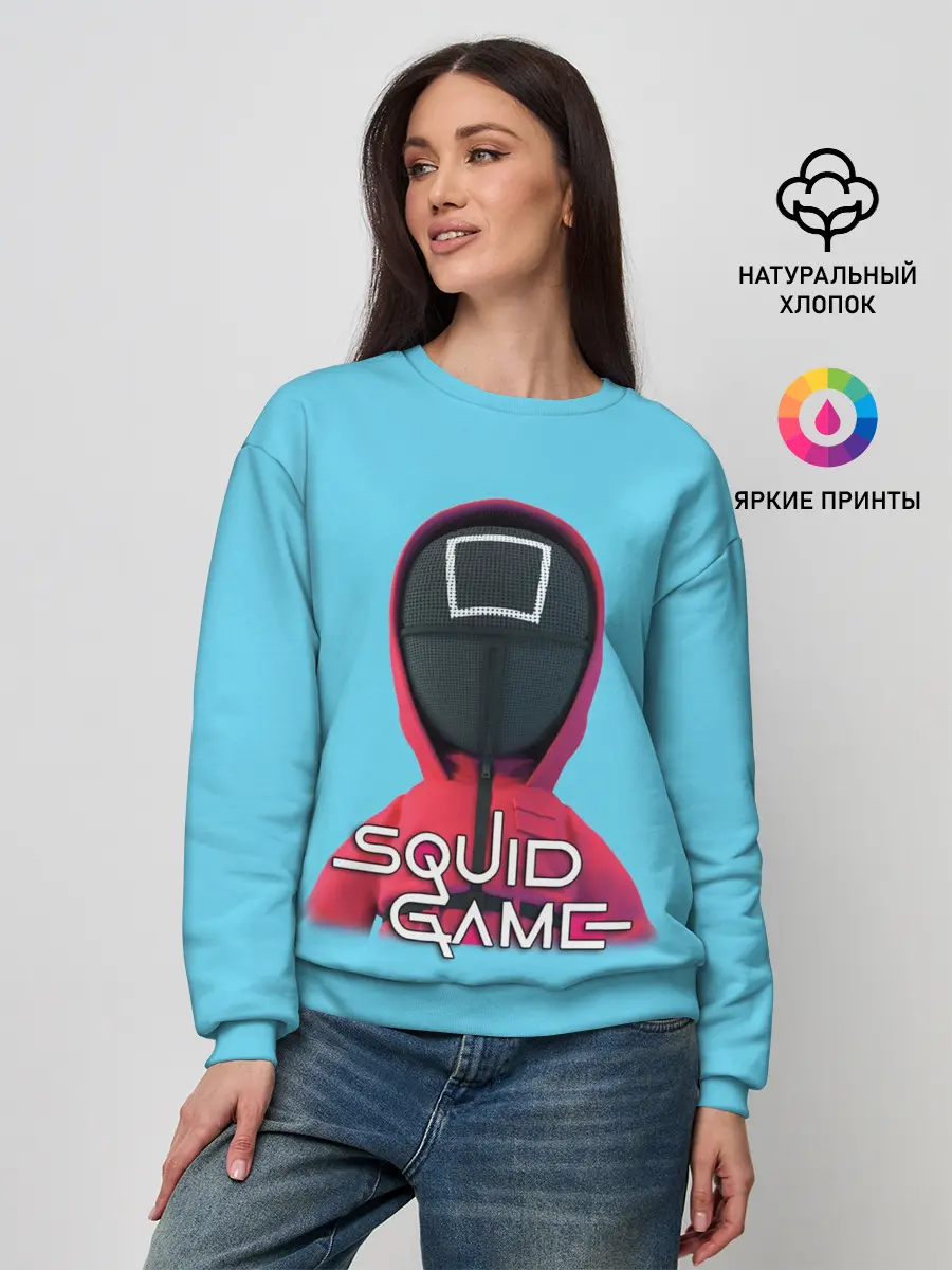 Женский свитшот / Squid game квадрат - Игра в кальмара