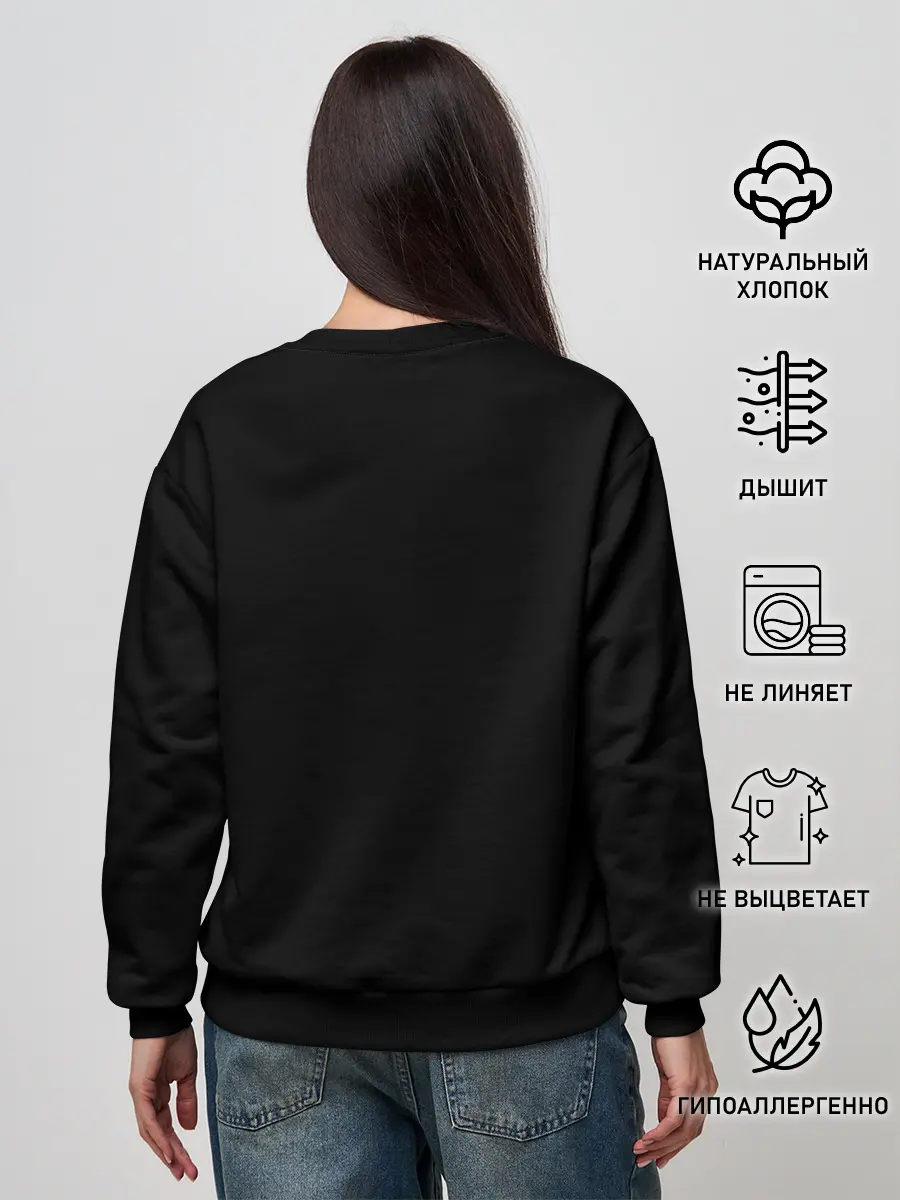 Женский свитшот / Тигр с красной розой