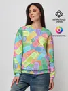 Женский свитшот / Цветные пластыри