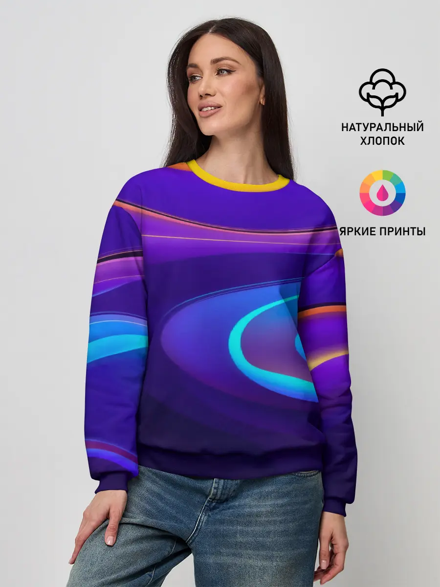Женский свитшот / Аква принт