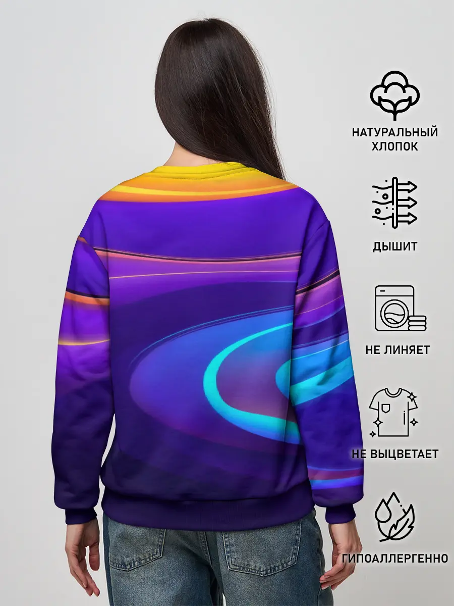 Женский свитшот / Аква принт