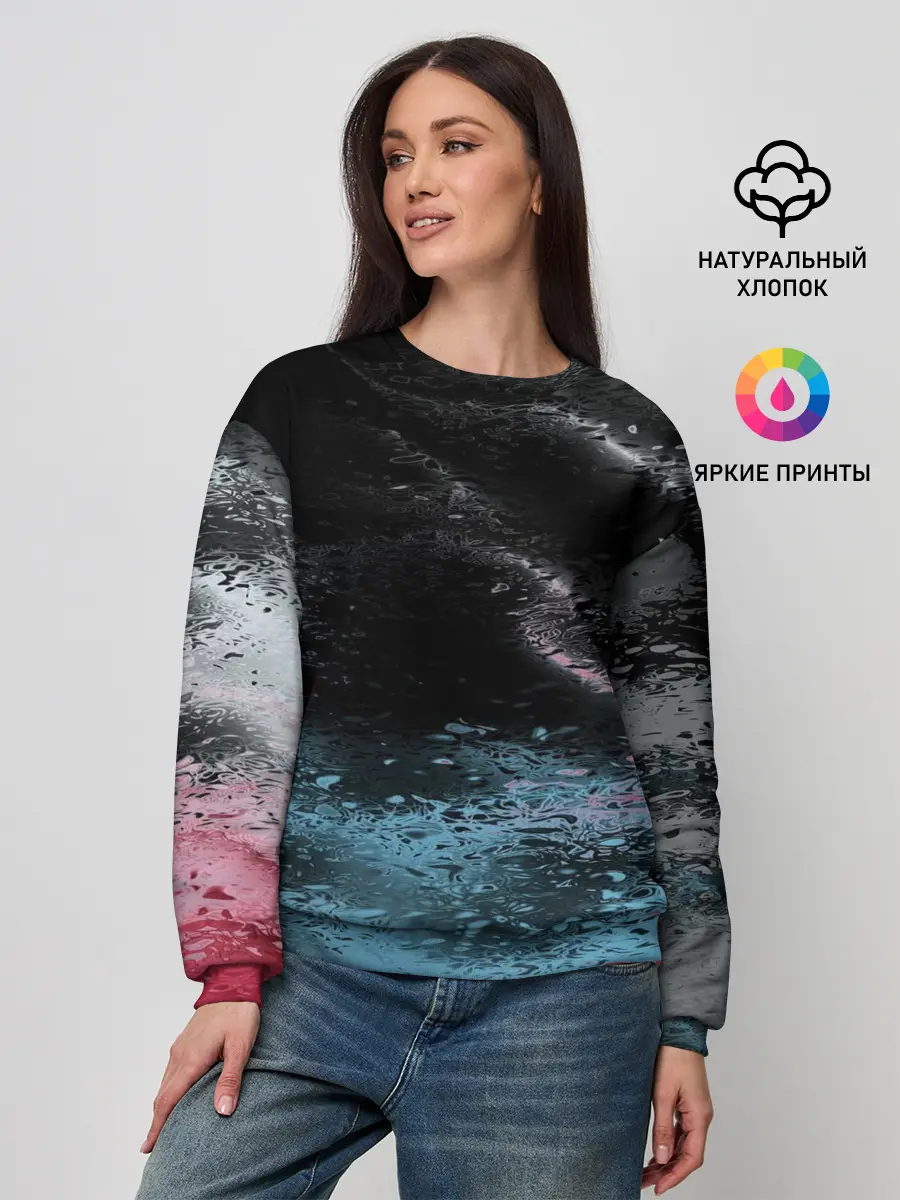 Женский свитшот / Распад красок