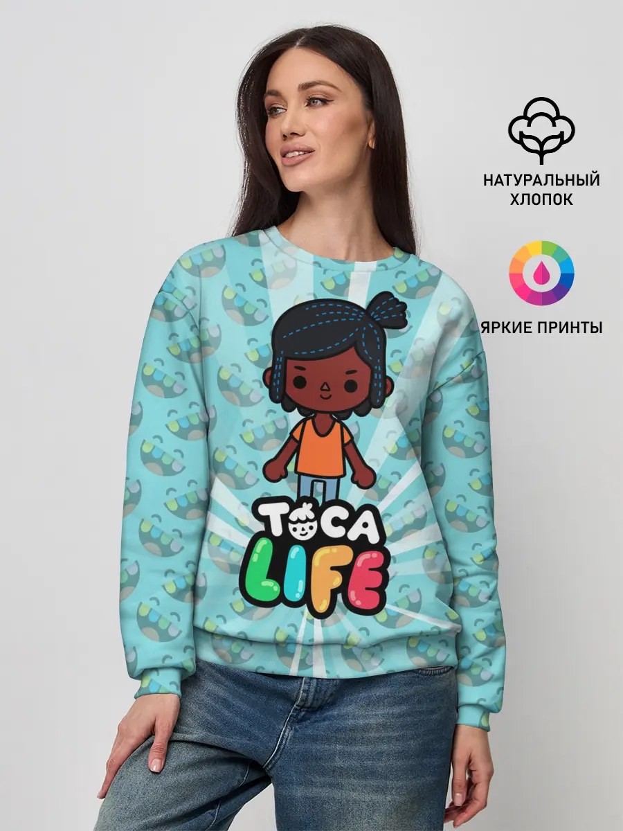 Женский свитшот / Toca Life World