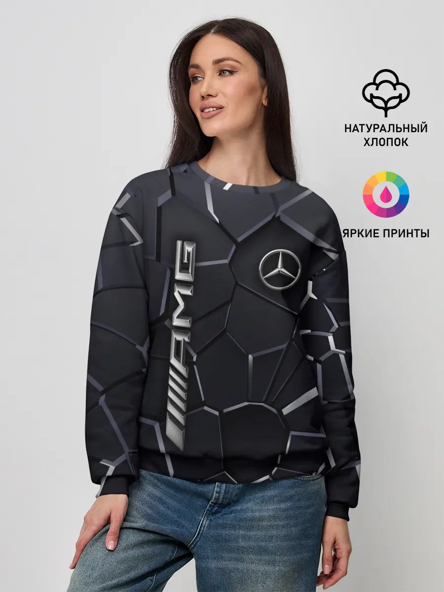 Женский свитшот / Mercedes AMG 3D плиты