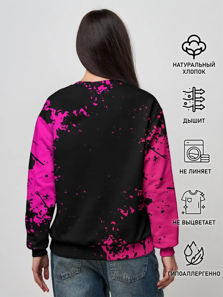 Женский свитшот / Squid Game брызги красок стража.