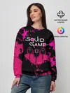 Женский свитшот / Squid Game брызги красок стража.
