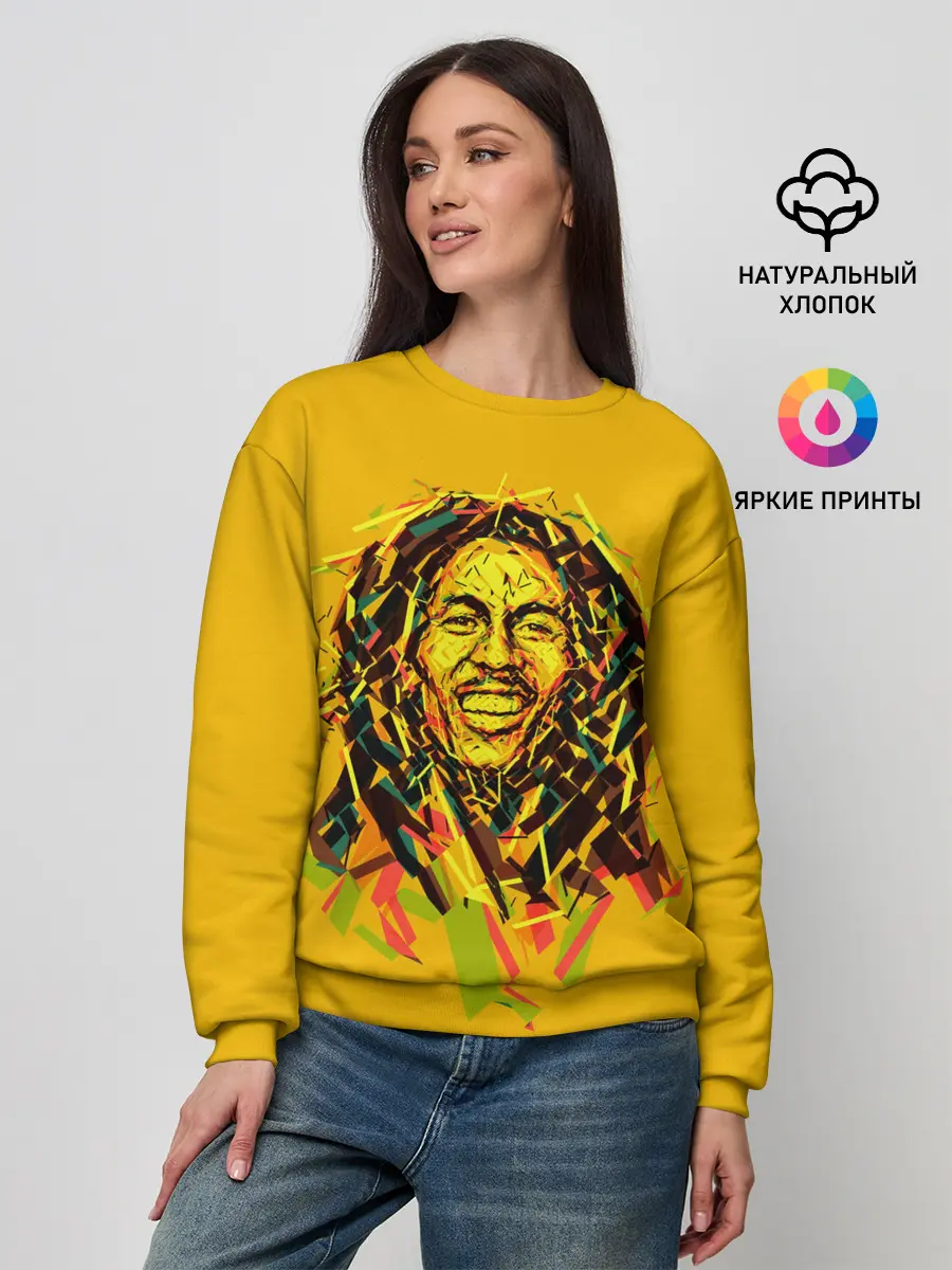 Женский свитшот / Радостный Боб