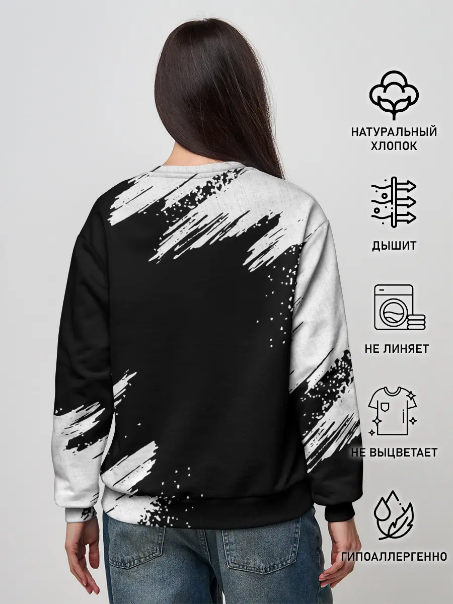 Женский свитшот / BMW GRUNGE | БМВ ГРАНЖ