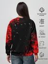 Женский свитшот / Игра в кальмара брызги крови