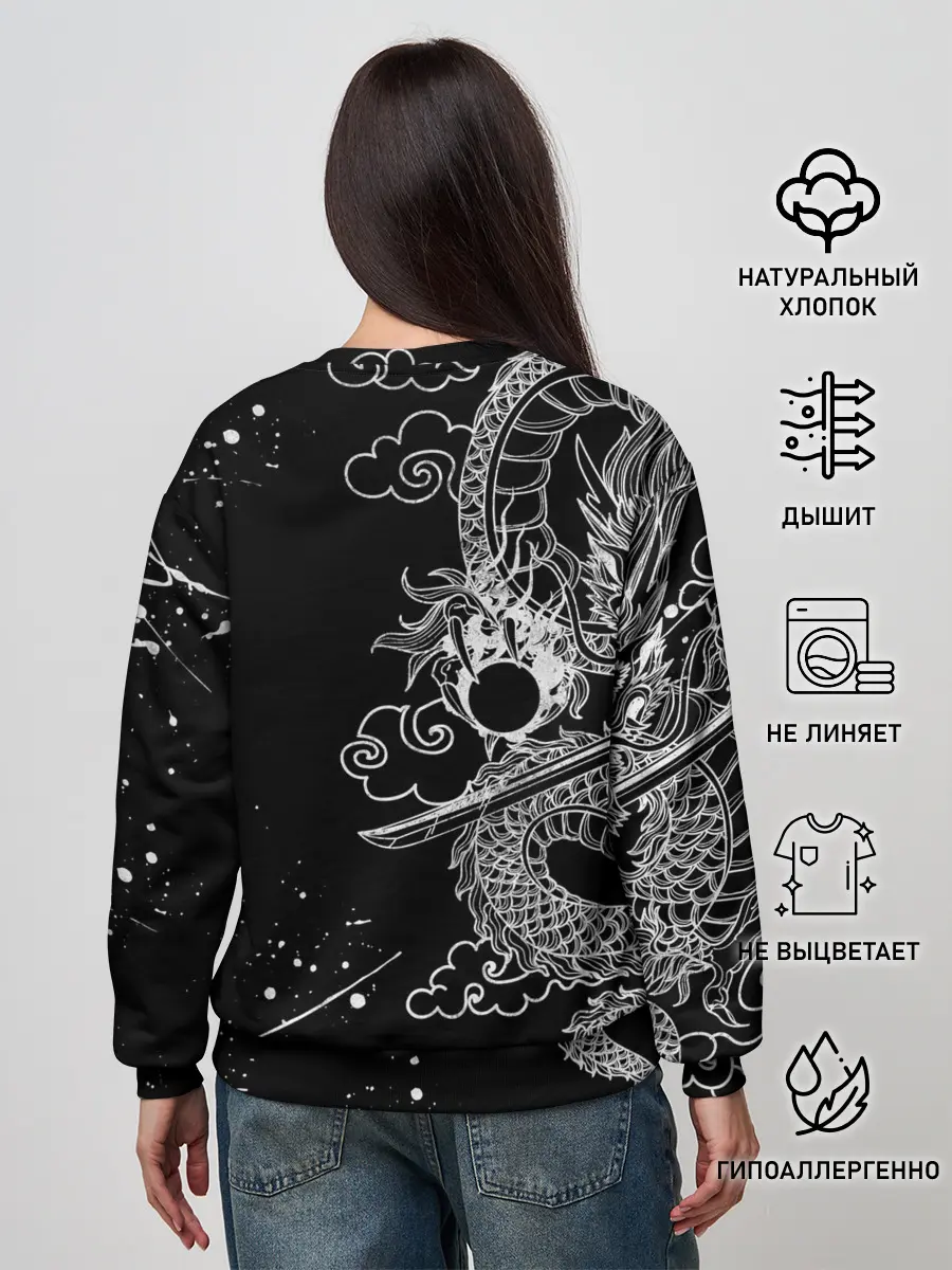 Женский свитшот / ТОКИЙСКИЕ МСТИТЕЛИ / TOKYO REVENGERS ДРАКОН