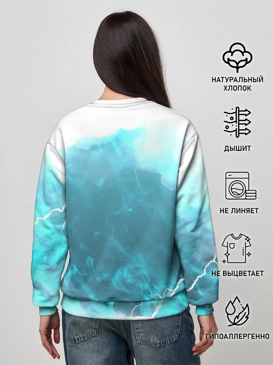 Женский свитшот / ОХРАНА НА ЧЕКУ | ТРЕУГОЛЬНИК