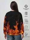 Женский свитшот / ROBLOX FIRE | РОБЛОКС ОГОНЬ | ПОЖАРНЫЙ